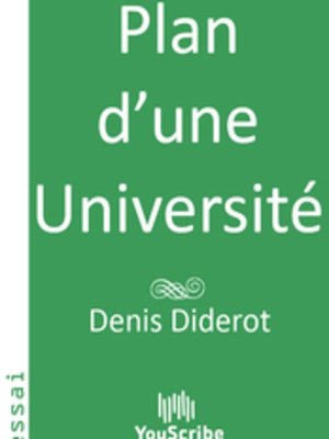 cover image of Plan d'une Université